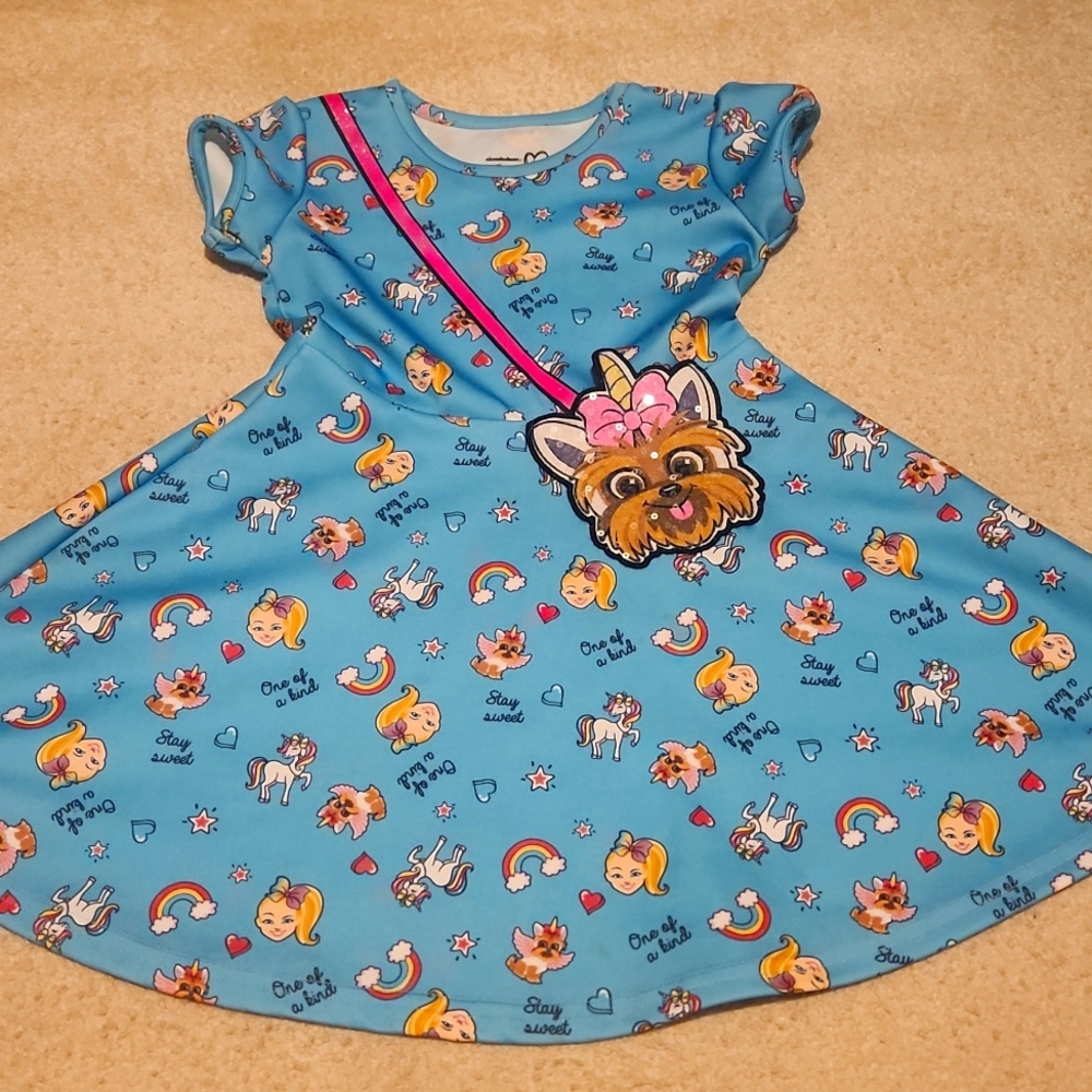 JoJo Siwa Dress with Sequin Pocket Girl 4/5T